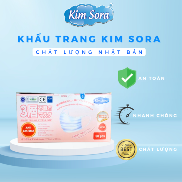 Khẩu trang y tế 3 lớp trắng